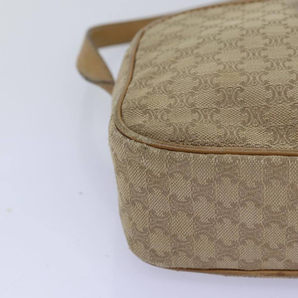 CELINE Macadam Canvas Shoulder Bag Beige - Picture 9 of 16
